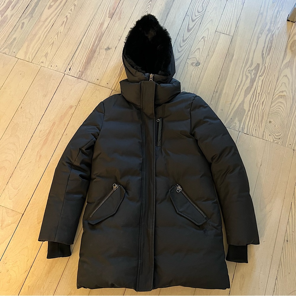 Mackage down coat with fur hood
